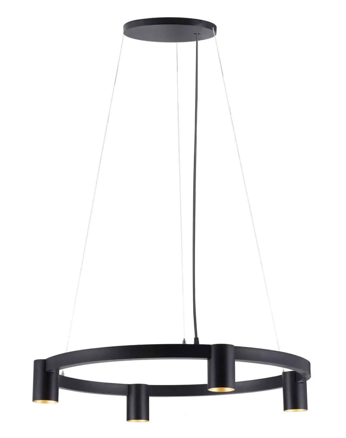 Oz K4 circular takpendel 60 cm - Svart/Gullfarget