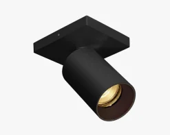 OZ K1 taklampe med 1 spott - Svart