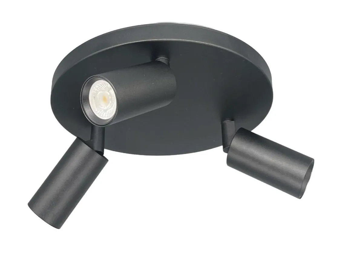 Oz mini rund taklampe 3-lys GU10 mini