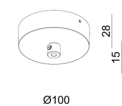 Oz takpendel sand - black/gold