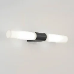 Padova vegglampe for baderom IP44 G9 - Svart/Opal