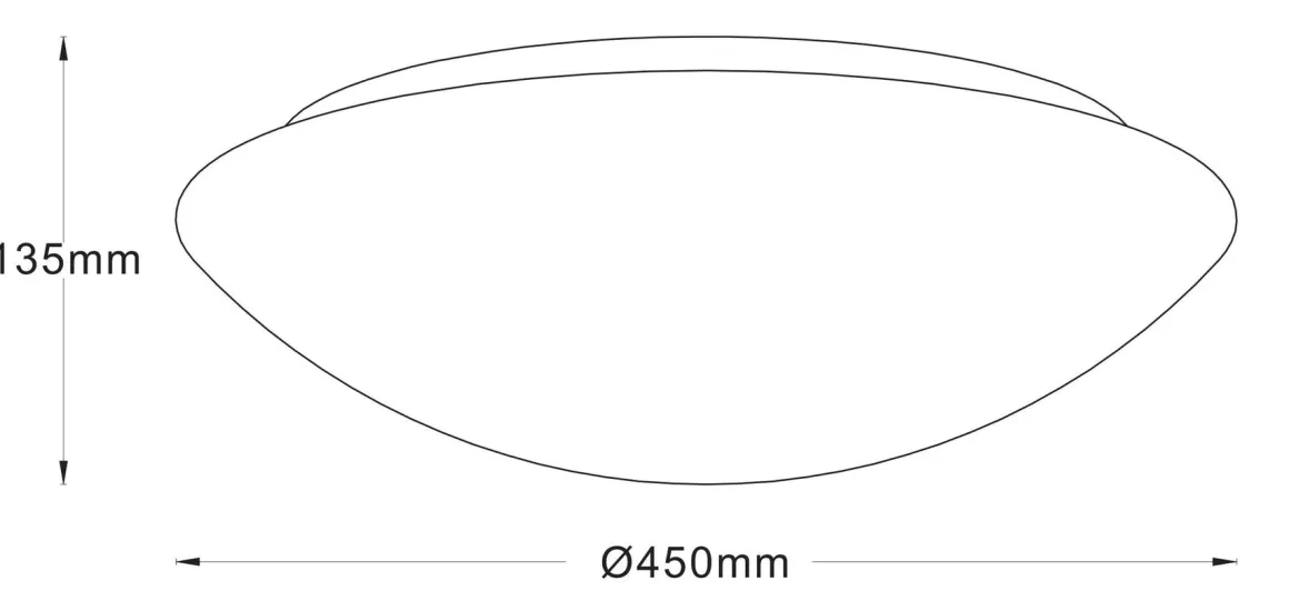 Pan glass 450 taklampe 3 x E27 - Hvit