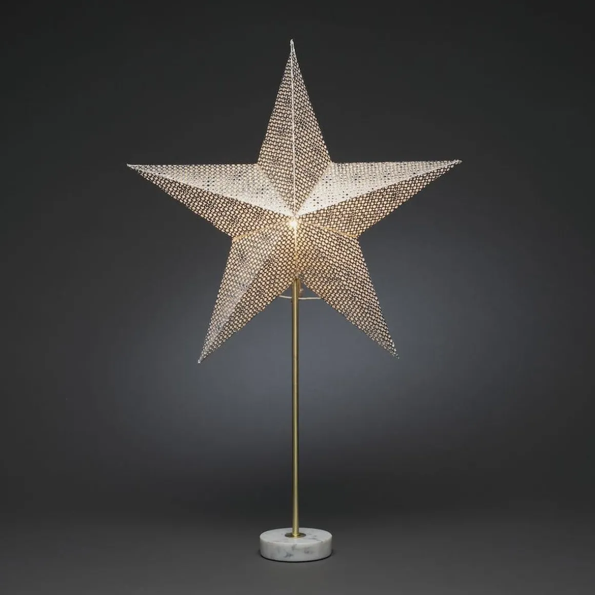 Papirstjerne med marmor