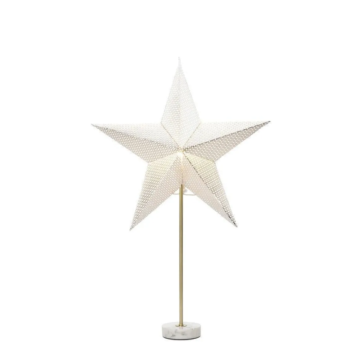 Papirstjerne med marmor