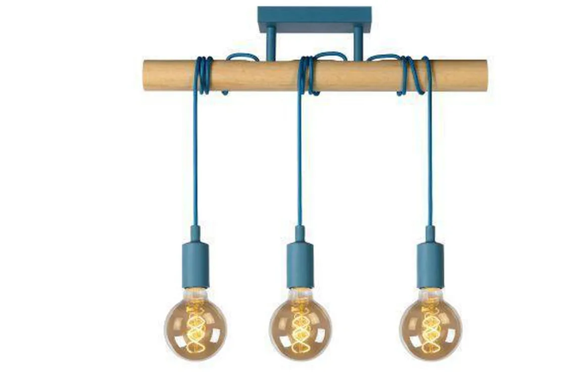 Pauline taklampe 3 lys - Blå