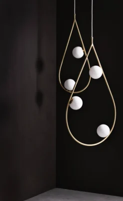 Pearls 65 takpendel - messing