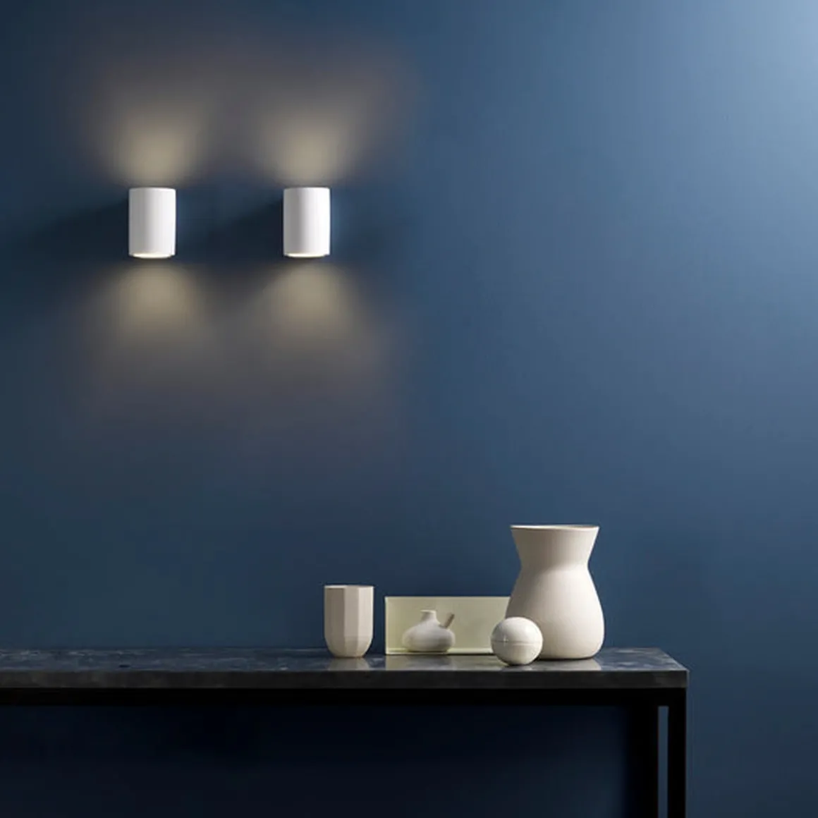 Pero vegglampe opp/ned IP20 G9 - Hvit