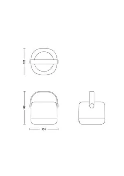 Philips Alula oppladbar utendørslampe 1,2W IP44 RGB-partymodus - Solcelle
