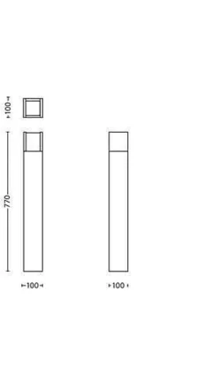 Philips Arbour LED pullert, antrasitt