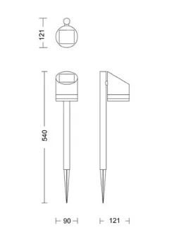 Philips Fyve hagelys 1,5W 2700 Kelvin IP44 solcelledrevet med dag/natt sensor