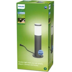 Philips Gardenlink 34,9 cm pullert 2700K 6W IP44 ekstra enhet - Antrasitt - 12Volt