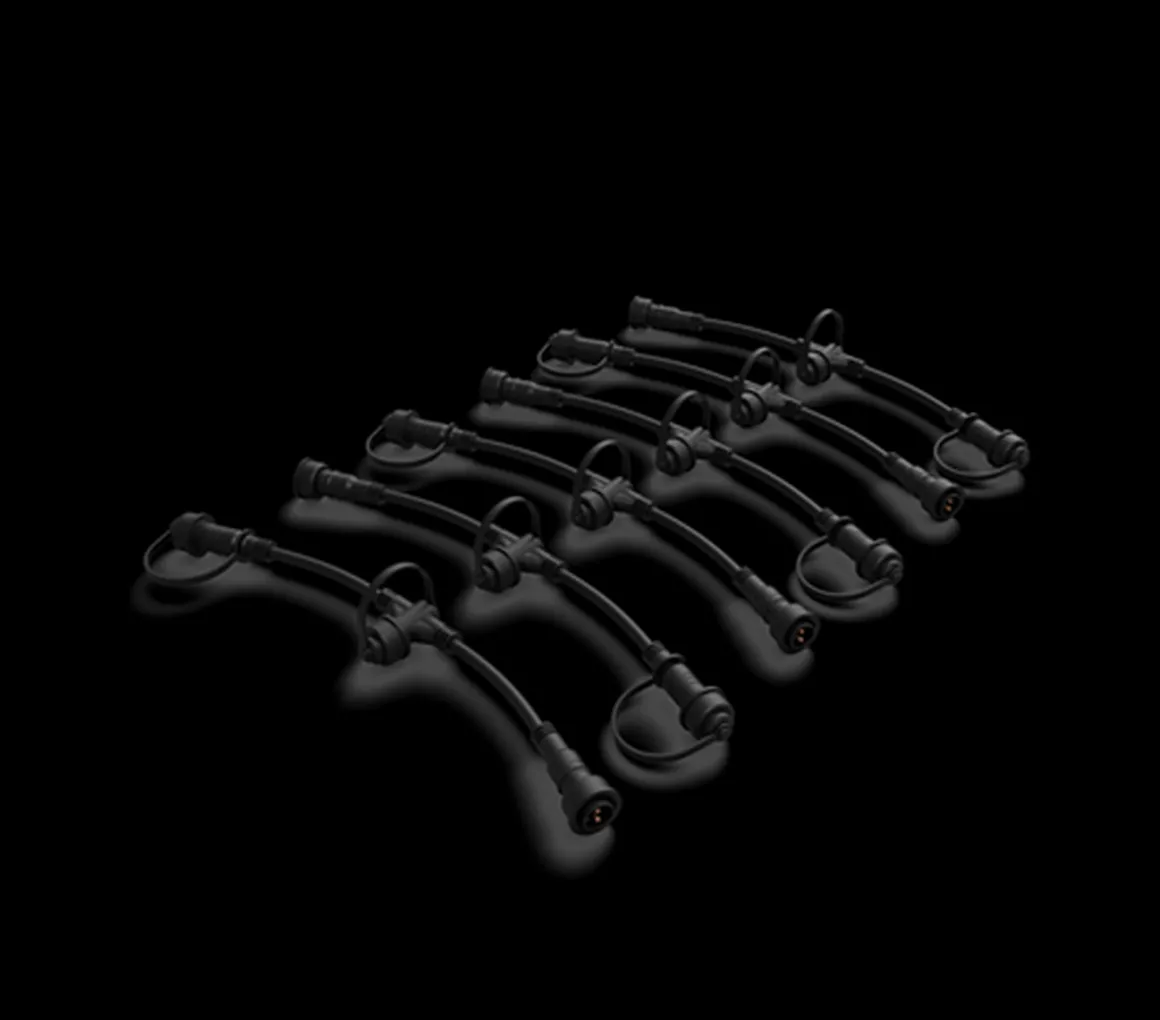 Philips Gardenlink Connector 6-pakning - Svart - 12Volt