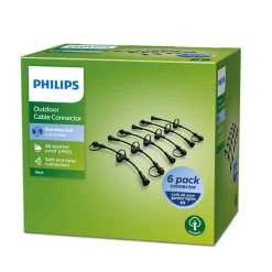 Philips Gardenlink Connector 6-pakning - Svart - 12Volt