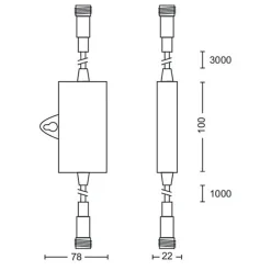 Philips Gardenlink dag/natt sensor og timer IP44 - Svart - 12Volt