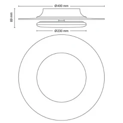 Philips Garnet CL580 taklampe 40 cm 30W 2700K SceneSwitch