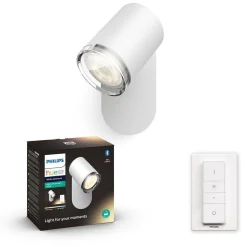 Philips Hue Adore vegglampe 1 lys baderom IP44 White Ambiance - Hvit