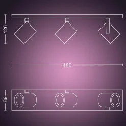 Philips Hue Argenta 3 lys spotlight white and colore ambiance