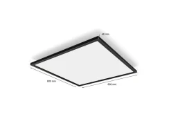 Philips Hue Aurelle firkantet taklampe 39W 2200-6500K White Ambiance - Svart