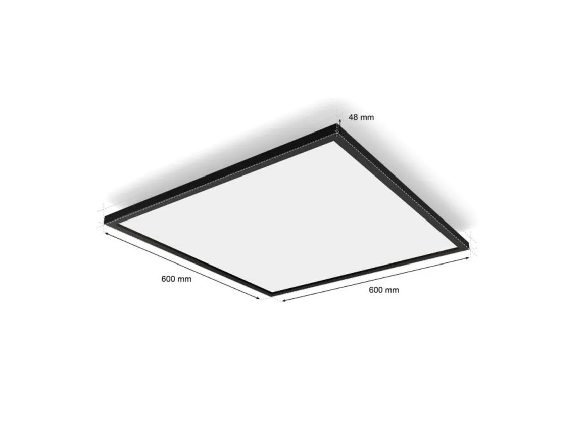 Philips Hue Aurelle firkantet taklampe 39W 2200-6500K White Ambiance - Svart