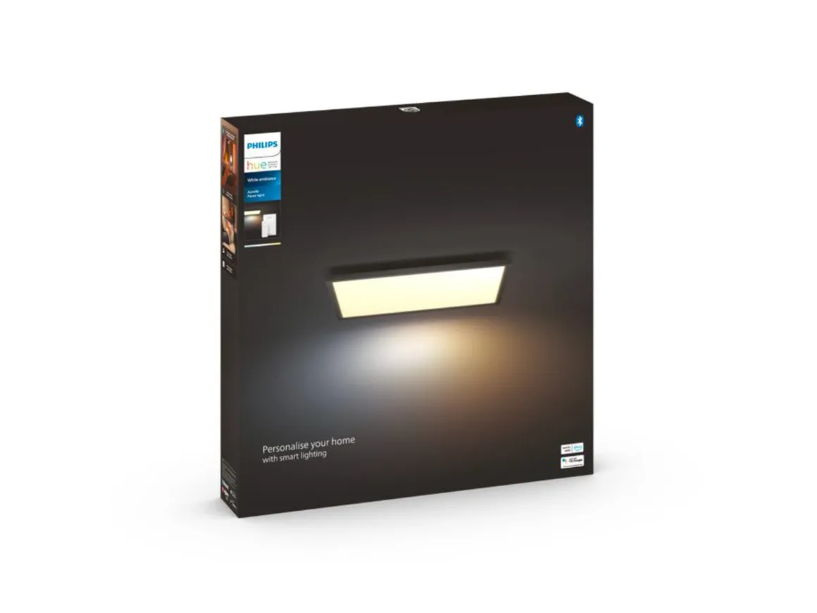 Philips Hue Aurelle firkantet taklampe 39W 2200-6500K White Ambiance - Svart