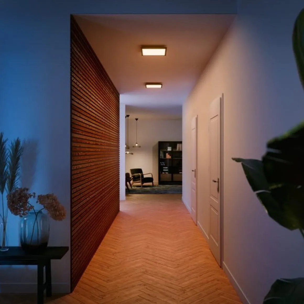 Philips Hue Aurelle firkantet taklampe 19W 2200-6500K White Ambiance - Svart