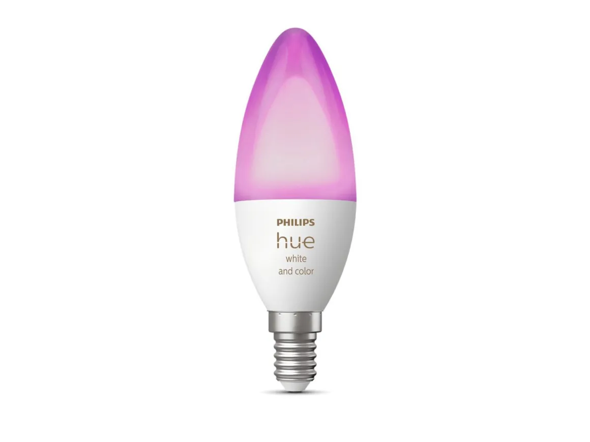 Philips Hue B39 E14 lyspære 4W 2200-6500K pluss farge