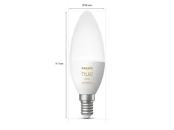 Philips Hue B39 E14 lyspære 5,2W 2200-6500K White Ambiance - 2 pakning
