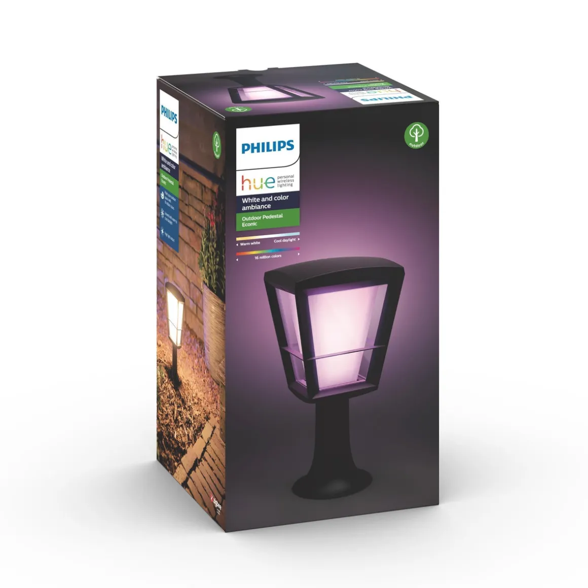 Philips Hue Econic utendørs sokkel white ambiance & color luminairs