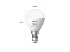 Philips Hue P45 E14 lyspære 5,1W 2200-6500K Hue White Color Ambiance - 2 pakning