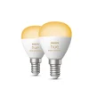 Philips Hue P45 E14 lyspære 5,1W 2200-6500K White Ambiance - 2 pakning