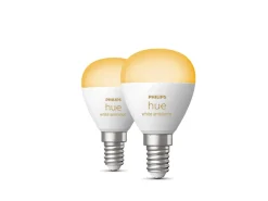 Philips Hue P45 E14 lyspære 5,1W 2200-6500K White Ambiance - 2 pakning