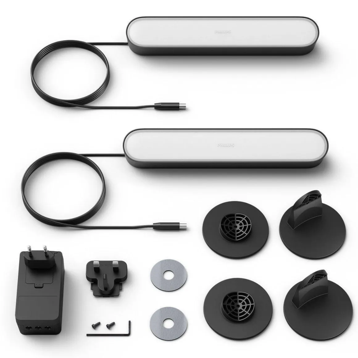 Philips Hue Play bar dobbeltpakke white and color ambiance - Hvit