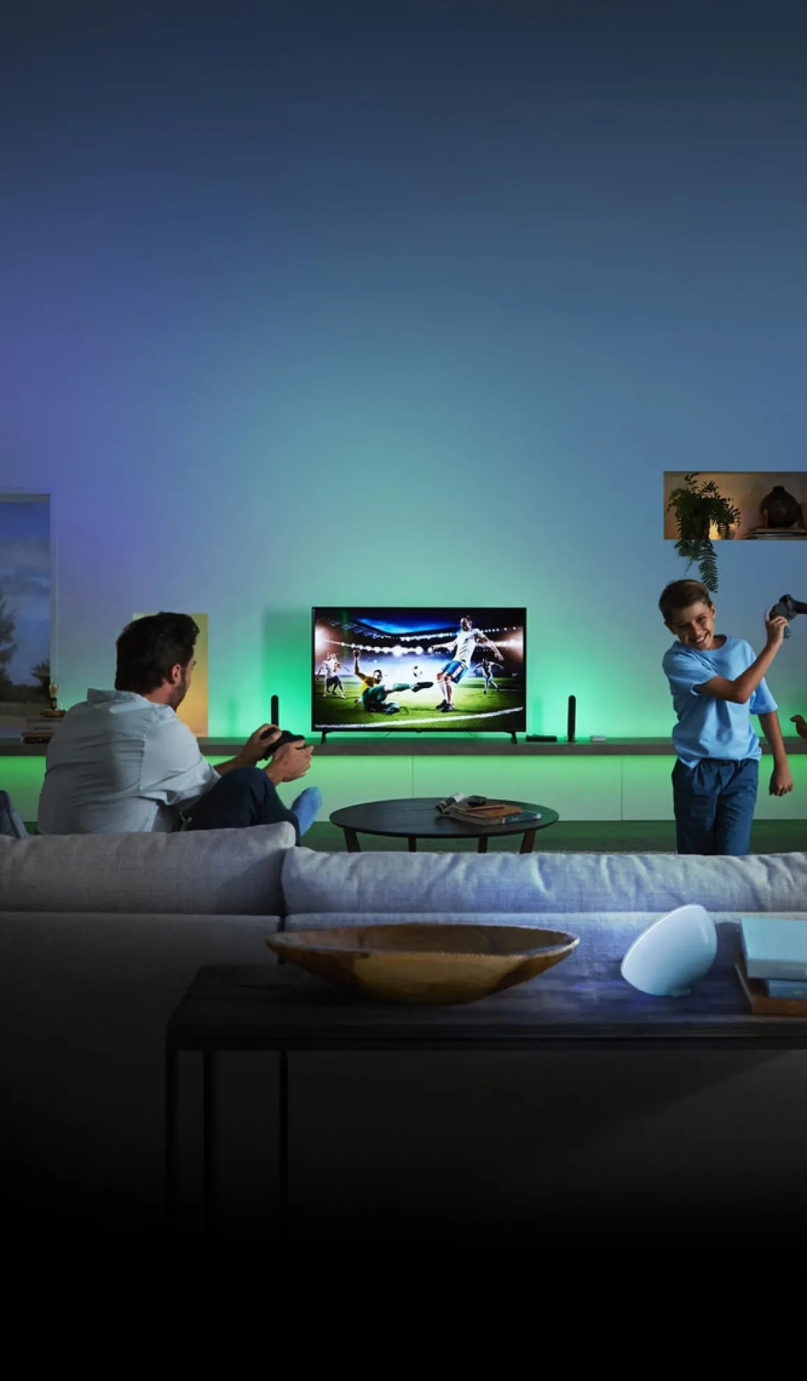 Philips Hue Play bar dobbeltpakke white and color ambiance - Hvit