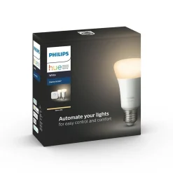 Philips Hue startsett E27 2 lyspærer og bridge - White ambiance