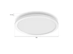 Philips Hue Surimu rund taklampe 40W 2200-6500K Hue White Color Ambiance - Hvit