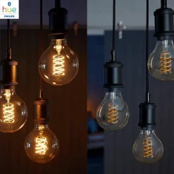 Philips Hue White LED E27 Globe Filament 7,2W, 2100 K, dimbar, bluetooth