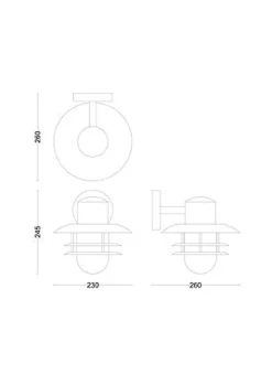 Philips Inyma vegglampe utendørs IP44
