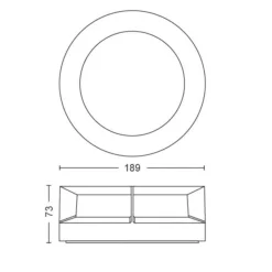 Philips myGarden Actea vegglampe utendørs IP44 12W LED - Svart