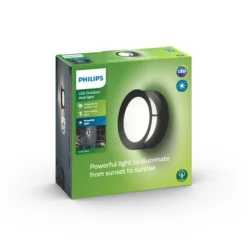 Philips myGarden Actea vegglampe utendørs IP44 12W LED - Svart
