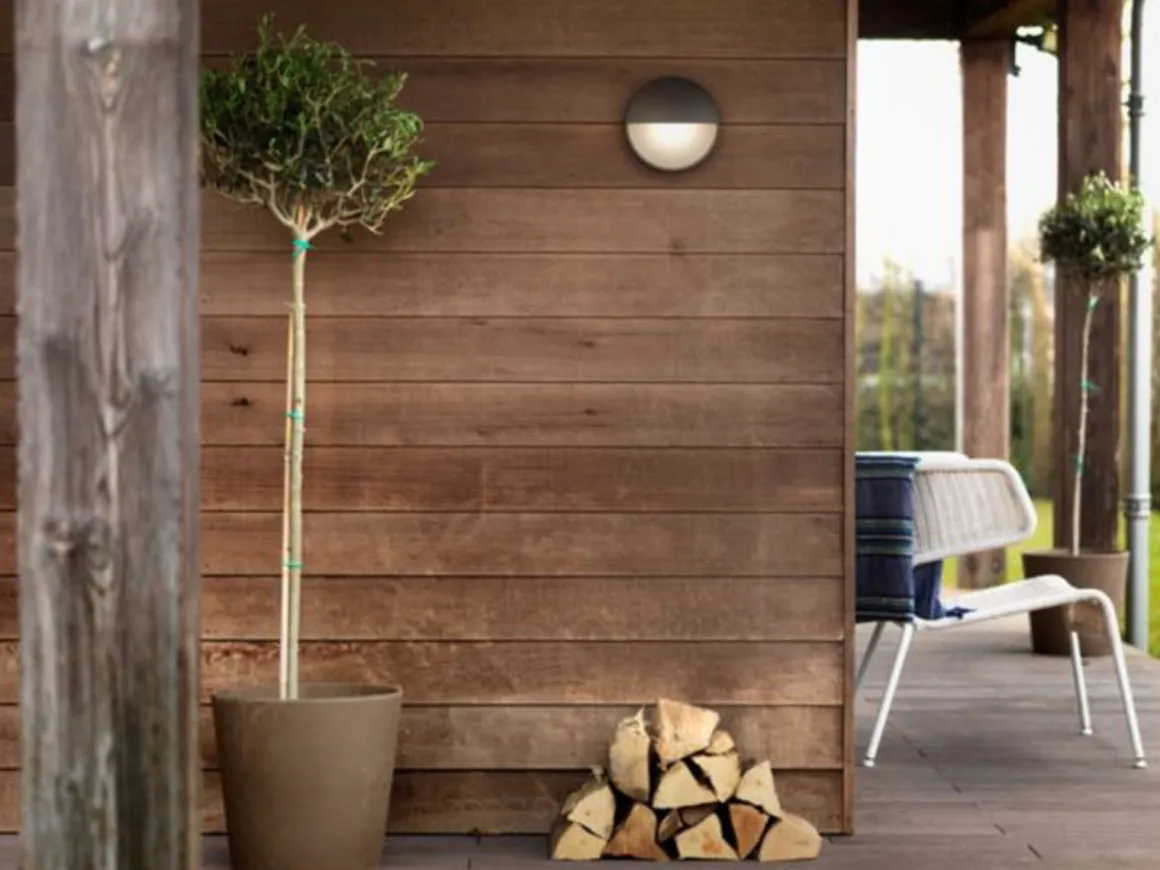 Philips myGarden Capricorn vegglampe utendørs IP44 6W LED - Antrasitt