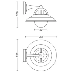 Philips myGarden Cormorant vegglampe utendørs IP44 - Svart