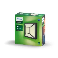 Philips myGarden Drosera vegglampe utendørs IP44 12W LED - Svart