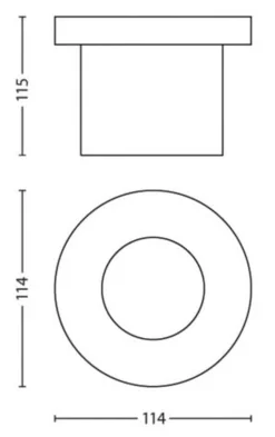 Philips myGarden Moss uplight 3W - Rustfritt stål