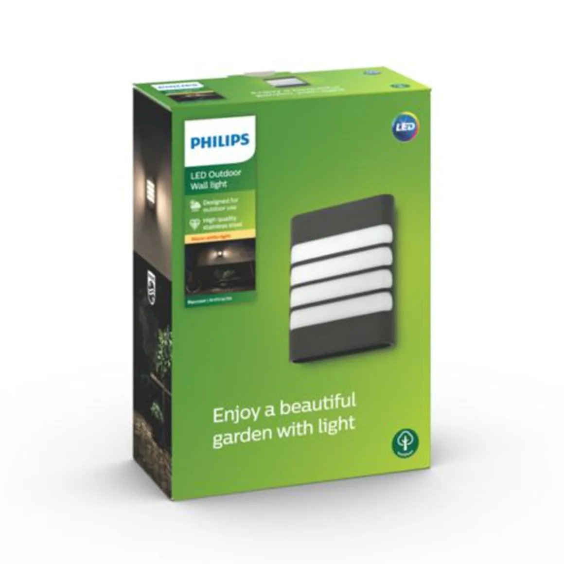 Philips myGarden Raccoon vegglampe utendørs 3W IP44 - Antrasitt