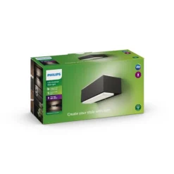 Philips myGarden Stratosphere vegglampe opp/ned utendørs IP44 2x4,5W LED - Antrasitt