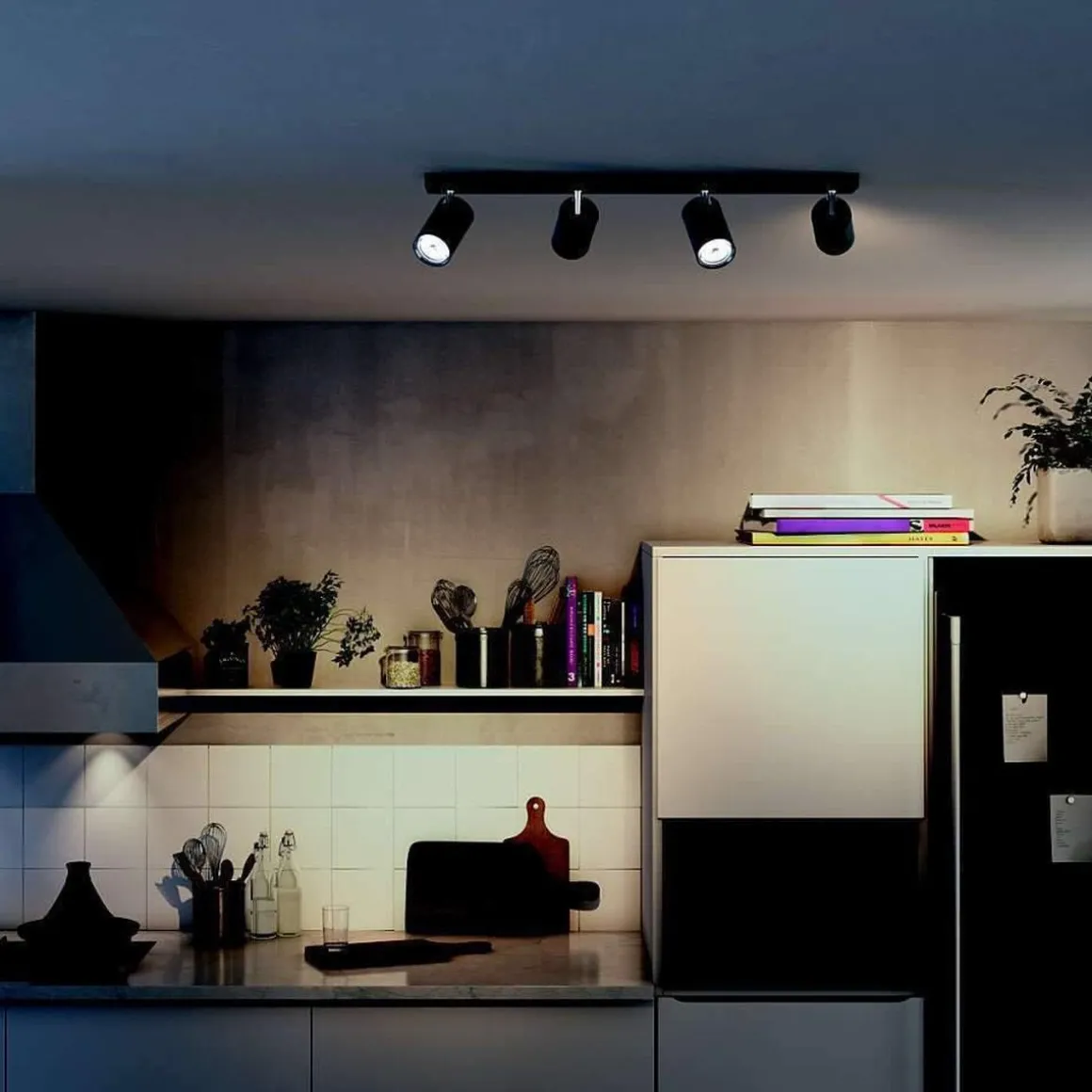 Philips myLiving Kosipo takspot 4, matt Svart