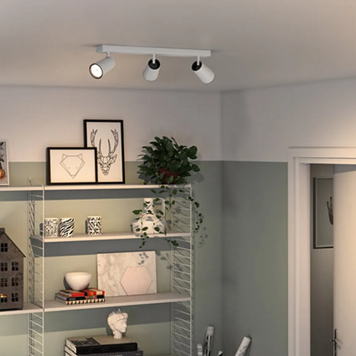 Philips myLiving Paisley med 3 spot GU10