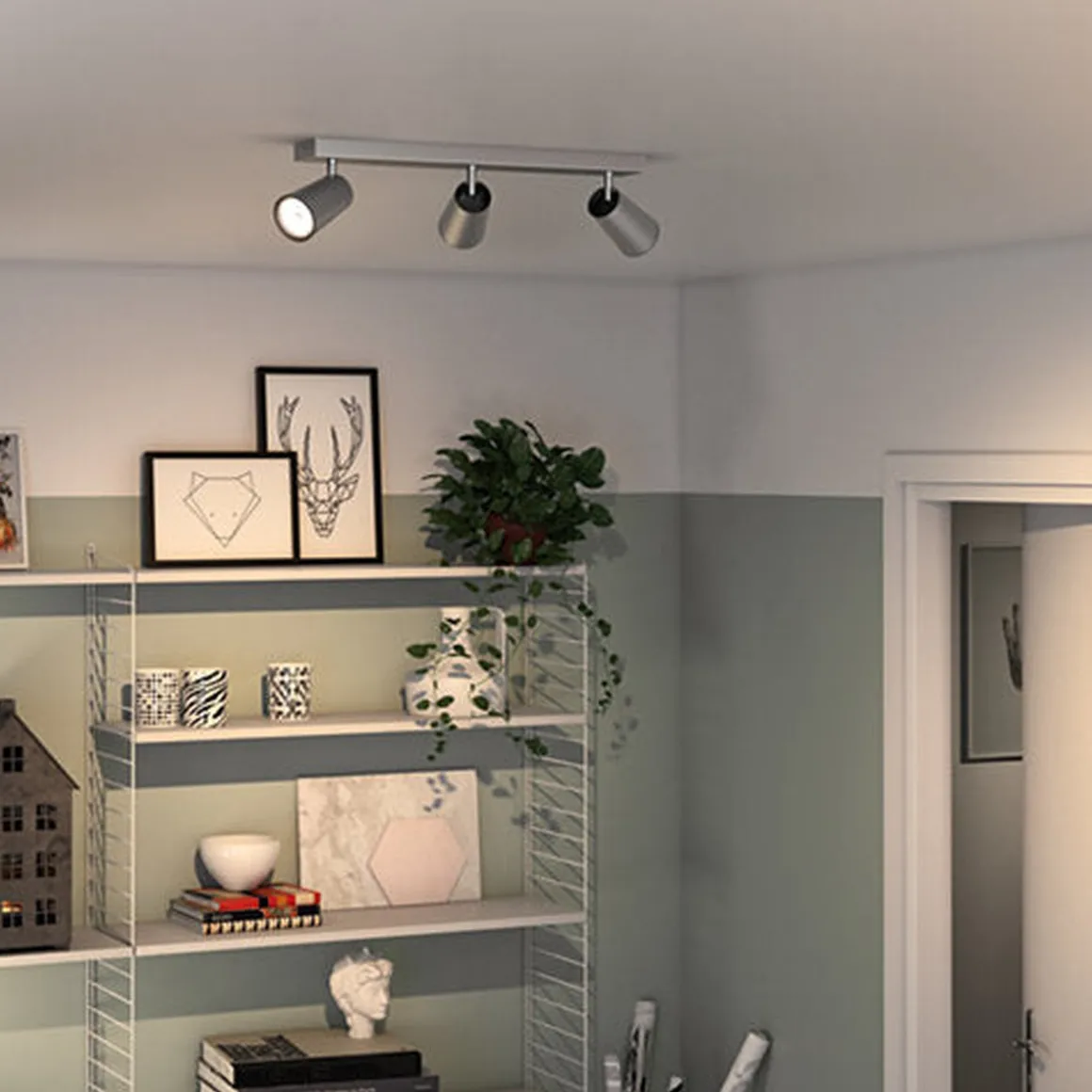 Philips myLiving Paisley med 3 spot GU10