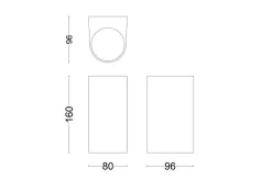 Philips Nightingale vegglampe utendørs opp/ned lys IP44