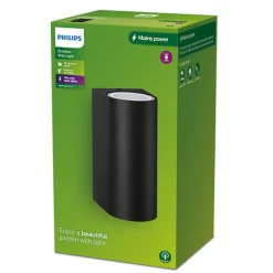 Philips Nightingale vegglampe utendørs opp/ned lys IP44